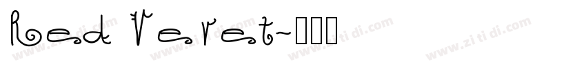 Red Vevet字体转换